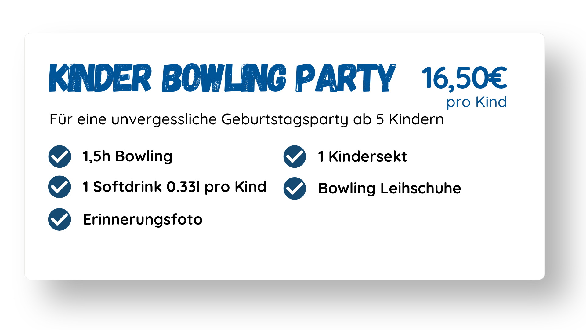 Kinder Bowling Party